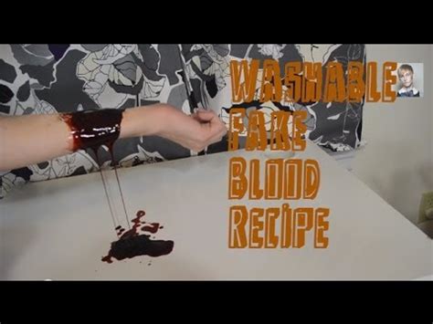 how to add fake blood to clothes|how to make vampire blood.